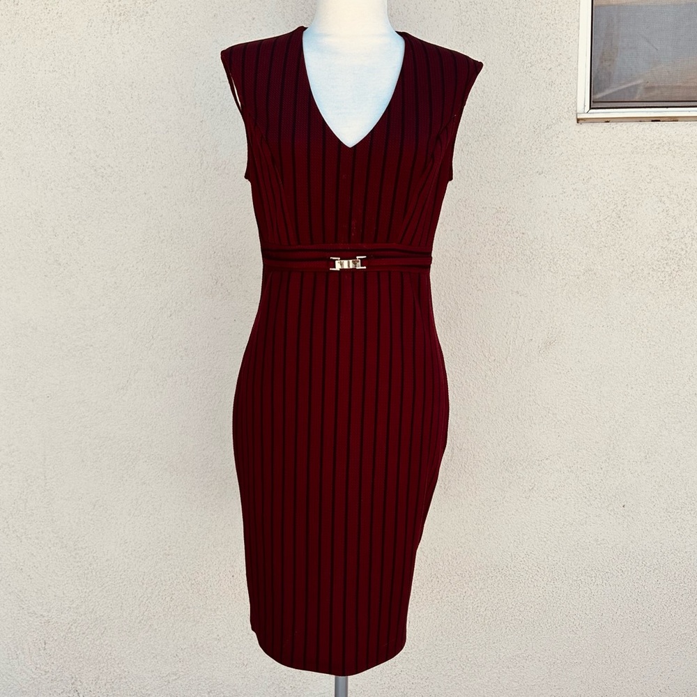 Iris Burgundy Dress
